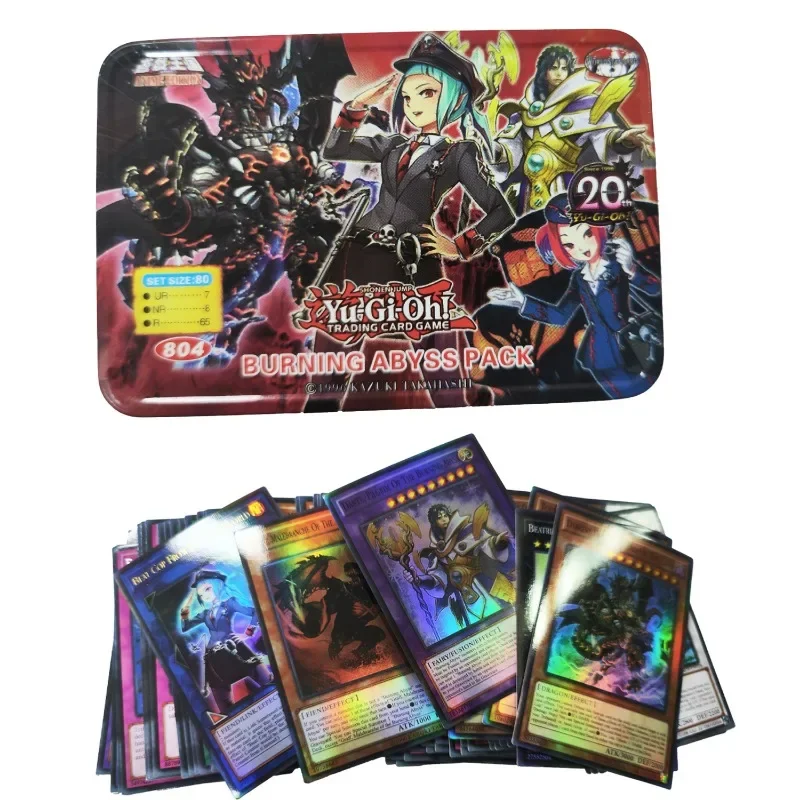 Yu Gi Oh Cards with Tin Box YUGI PACK3 Card English Holographic Golden White Dragon Duel Game Collection Card