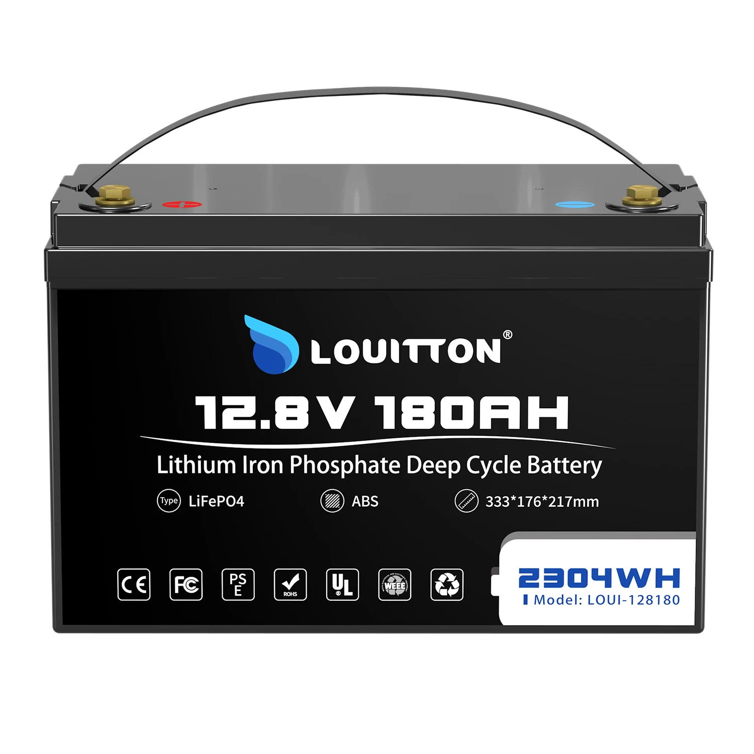 Imagem -05 - Lithium Iron Phosphate Battery 12v 180ah Atualizado Bms 6000 Ciclos Campistas rv Carrinho de Golfe Off-road Off-grid Vento Solar Lifepo4