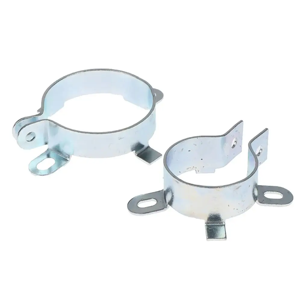 1Pcs Fastening Clamping Ring Capacitor Clip Iron Hoop Holder 2 Feet Mounting Clamp 25mm 30mm 35mm 40mm Tin Plated Fixing Bracket