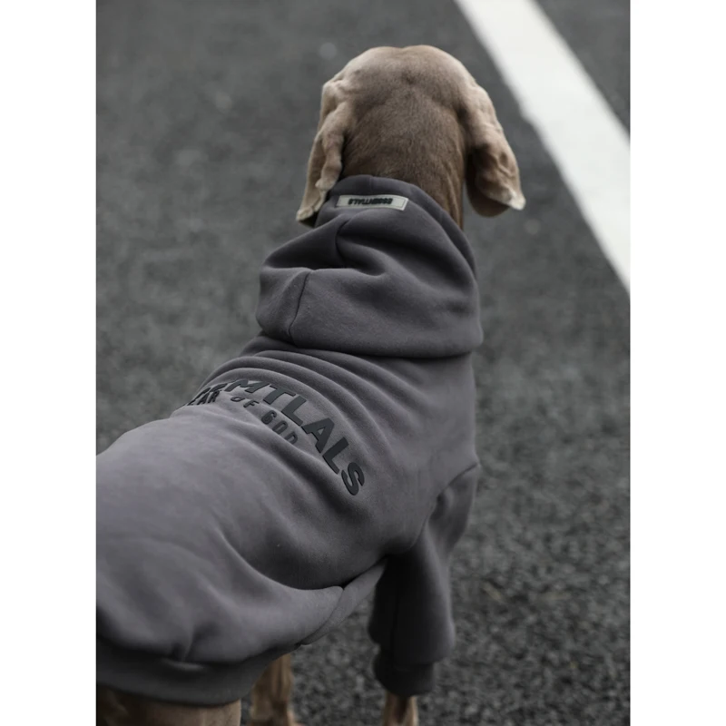 Essentialsed dog clothes for large dogs Luxury Brand Big Dog Hoodies High Quality Fashion Thick Comfortable Winter Warm Dog Coat