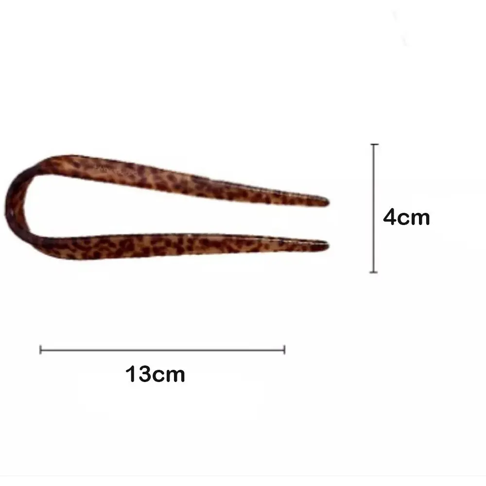 U-shaped Hairpin Acetate Headwear Hair Forks for Women/Girls Hair Accessories