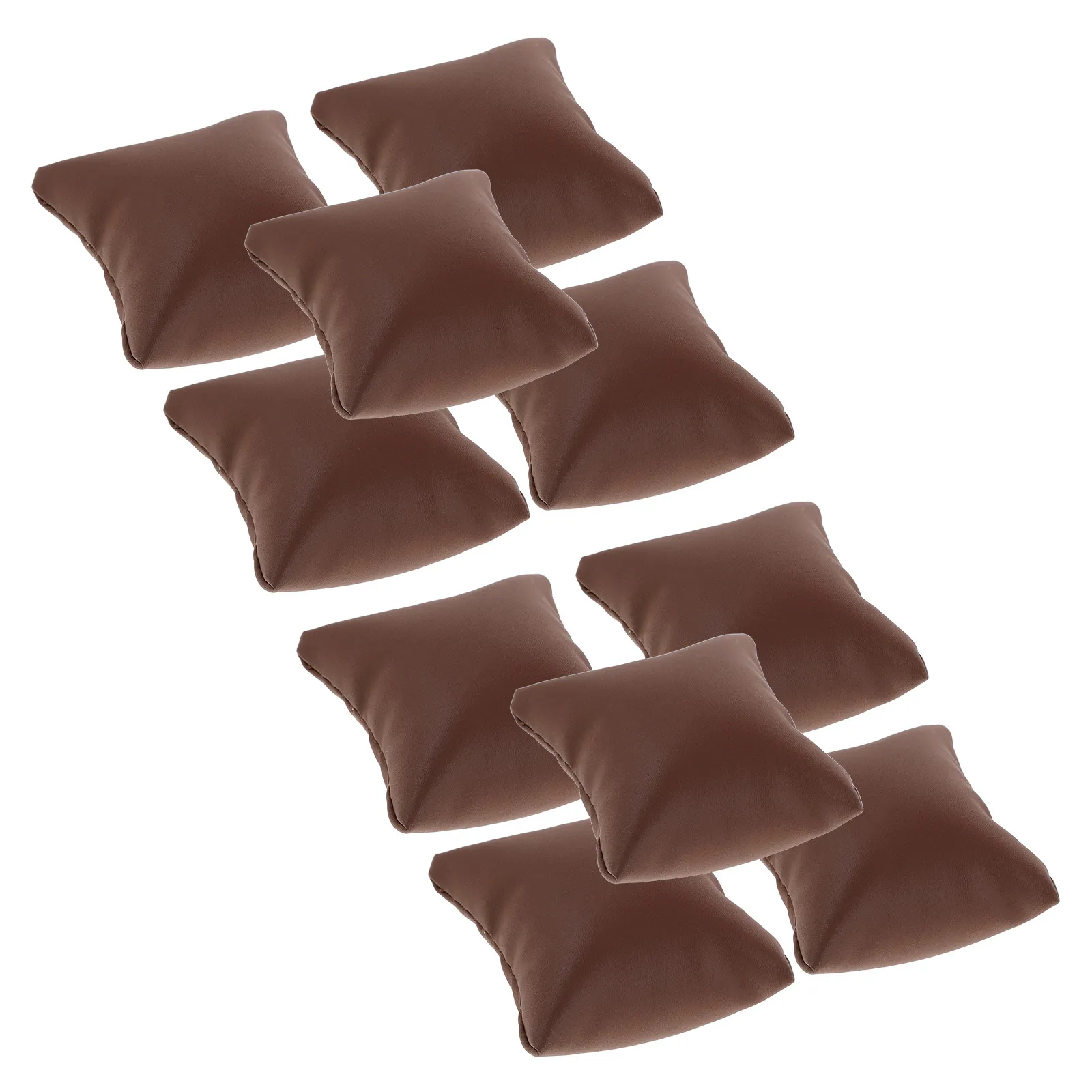 

10Pcs Bracelet Pillow Box PU Watch Case Soft Pillow for Jewelry Store Display Mini Bracelet Organizer Cushion