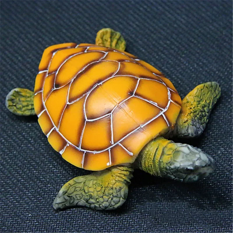 Artificial Polyresin Aquatic Sea Turtle Tortoise Aquarium Ornament Fish Tank Decoration Turtle Decor Turtle Toys