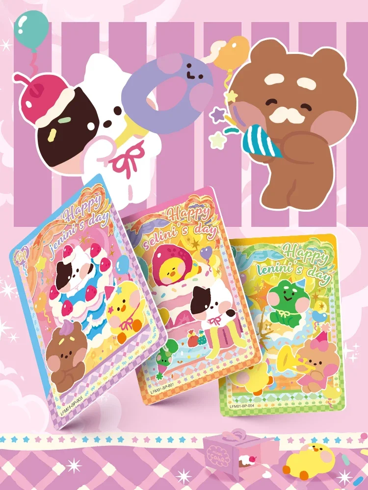 KAYOU LINE FRIENDS Minini Cards Party SP BP CR Kawaii Fun Special Package Music Festival Collection Card Милые игрушки для девочек Подарки