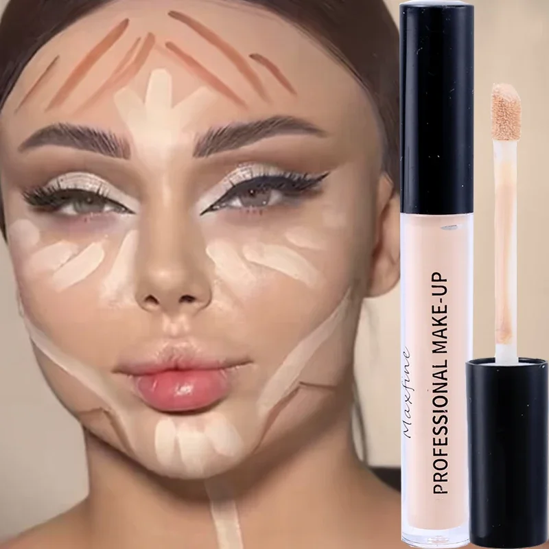 Lasting Moisturizing Liquid Contouring Concealer Cream Full Coverage Acne Spot Dark Circles Contour Concealer Cream Face Makeup