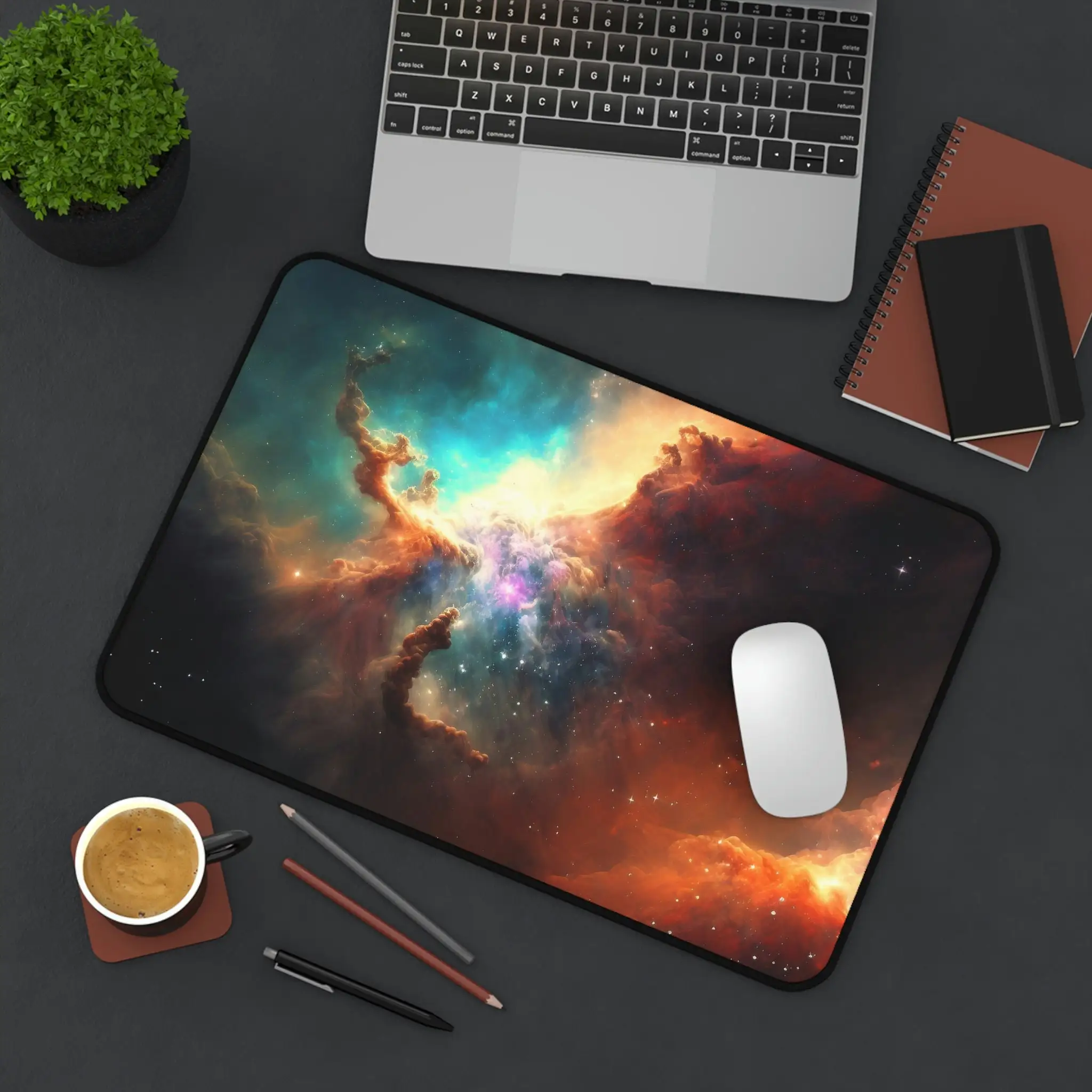 Deep Space Nebula Gaming Mouse Pad, Keyboard Pad XXL Desk Mat, Mouse Carpet,cute Desk Pad Office Accessory Extra Large Workspace