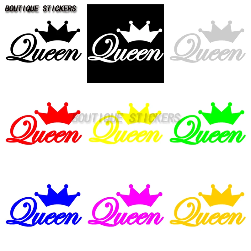 

Exquisite Crown Waterproof Vinyl Stickers King Queen Car Motorcycle Notebook Wall Stickers