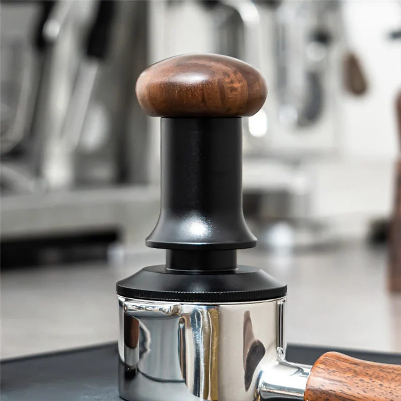 

A97Z Coffee Tamper Powder Hammer Pressing Wooden Handle Coffee Distributor For Coffee And Espresso Mat Powder Hammer Durable 53M