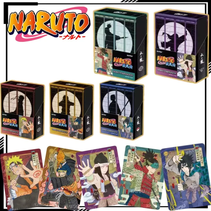 Tarjetas Coleccionables Oficiales de Naruto de KAYOU, Tarjetas de Colección de Uzumaki Naruto, Bloques de Tarjetas, Mercancía de Anime, Regalos para Días Festivos