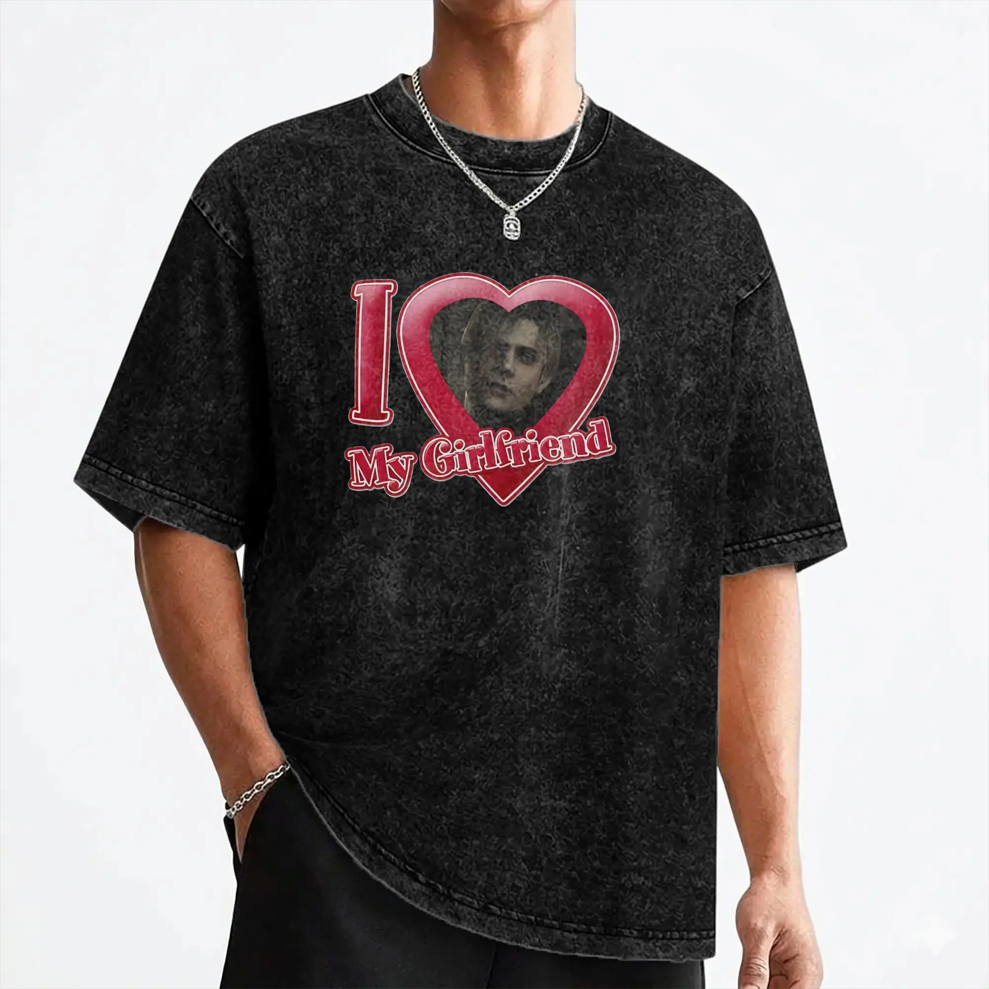 Leon S. Kennedy Washed T Shirts Streetwear Vintage T-Shirt Tees Tops for Men Women Short Sleeve Oversize Summer