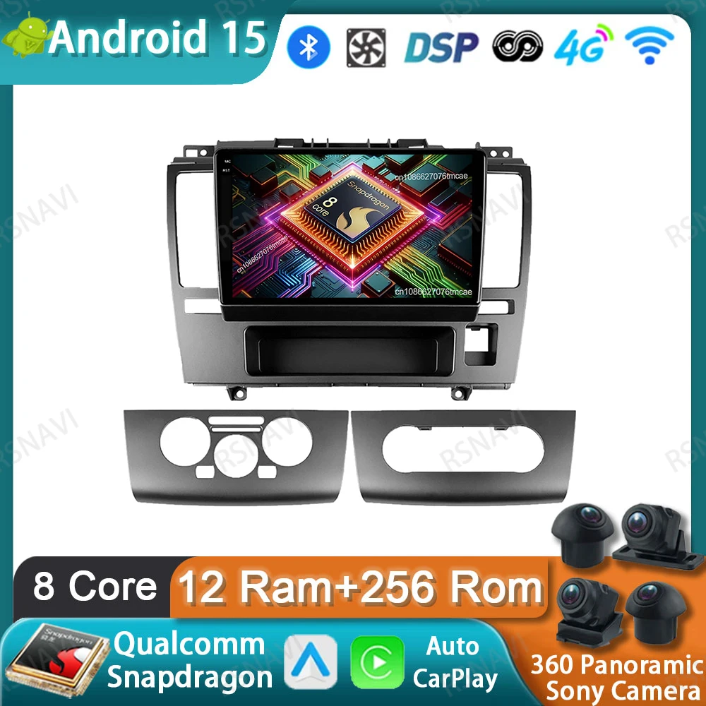 

Car Radio Android 15 For Nissan Tiida 2004-2013 DVD 4G LTE Qualcomm Viedo Player QLED DSP Wireless Carplay Auto BT 5G WIFI GPS