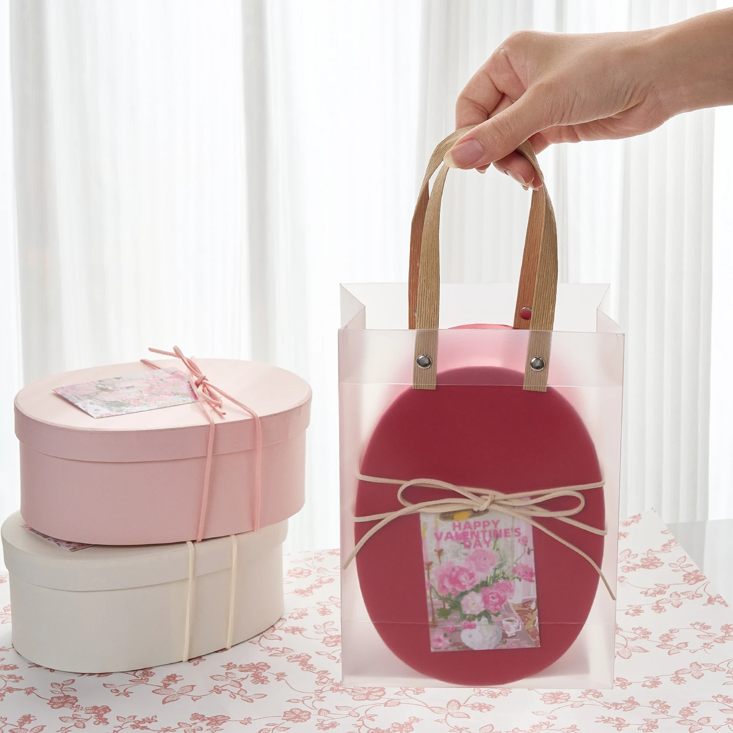 

Handmade Soap Gift Box Autumn Equinox apevine aped Oval Brown Krt Paper Teacher's Day Gift Box Pastry Paaging Box