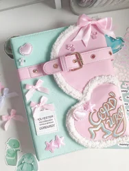 Cute Bow Jeans A5 Photocard Binder Kpop Card Collect Book 3inch Photo Album Holder 포카 바인더