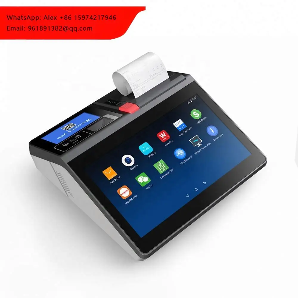 

11.6inch IPS Desktop Wireless POS Terminal Windows10/Android7.1/11 With Thermal Printer For Restaurant