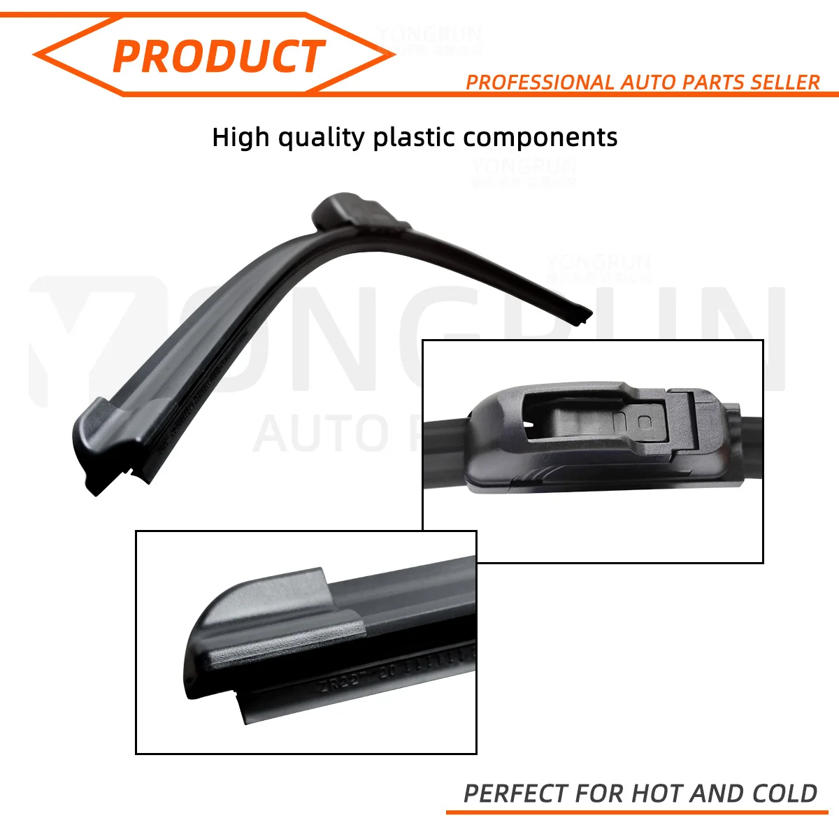 OEM Fit J Hook Universal Generic Front Wiper Blade Rubber 13\