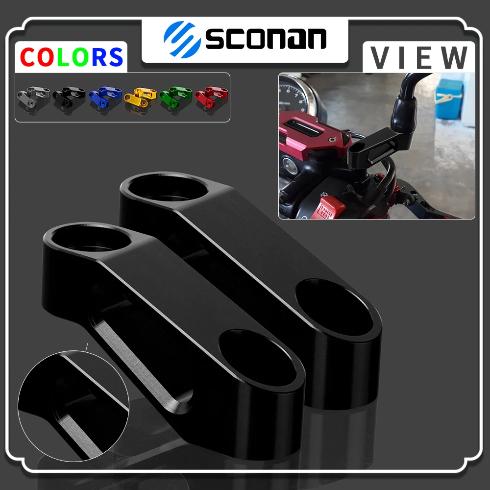 

For YAMAHA FZ FZ6 FZ6R FZ-6 FZ-6R All Year Motorcycle Mirrors extender Rearview Mirror Extender Adaptor motorcycle accessories