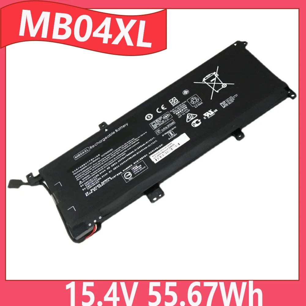 

MB04XL MBO4XL 15.4V 55.67Wh Laptop Battery For HP ENVY X360 M6-AQ103DX 15-AQ 15-AR 844204-855 TPN-W120 TPN-W119