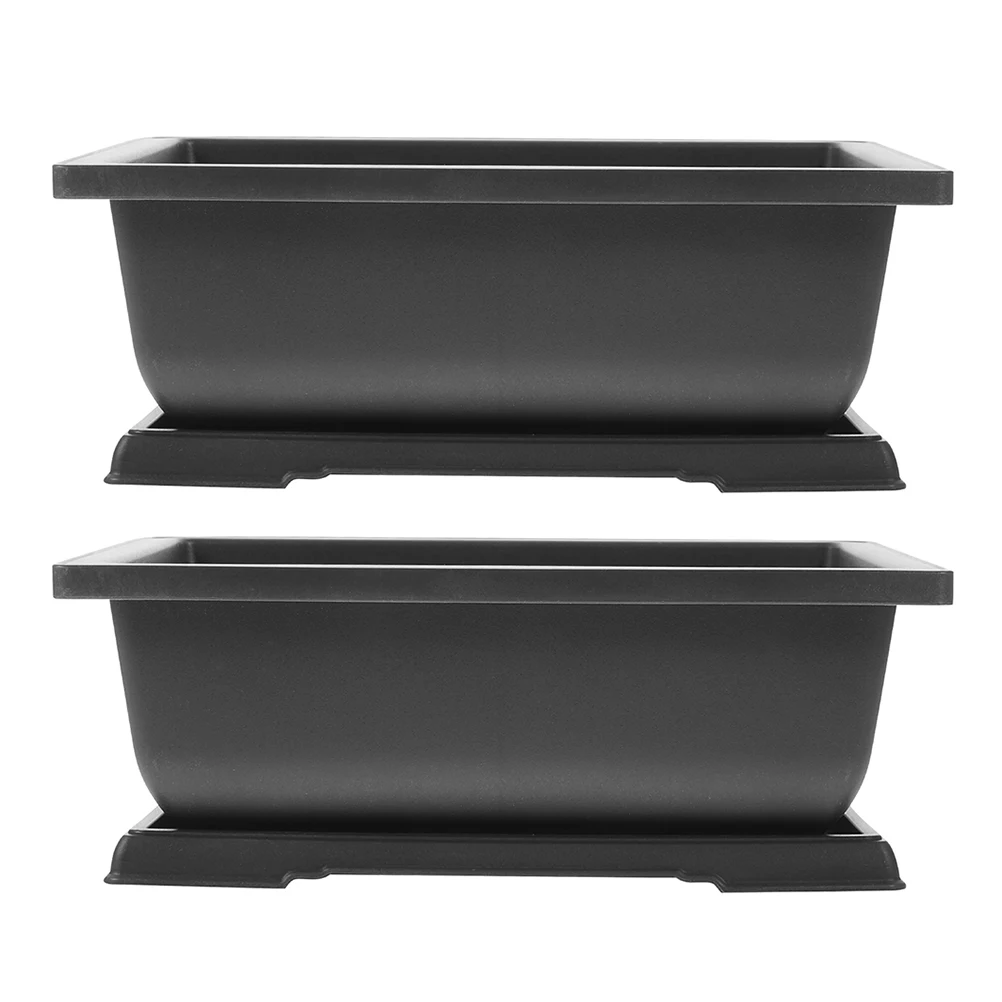 

1pcs Succulent Bonsai Pots Small Plastic Flower Pots with Drainage Holes Style Garden Planter Planters