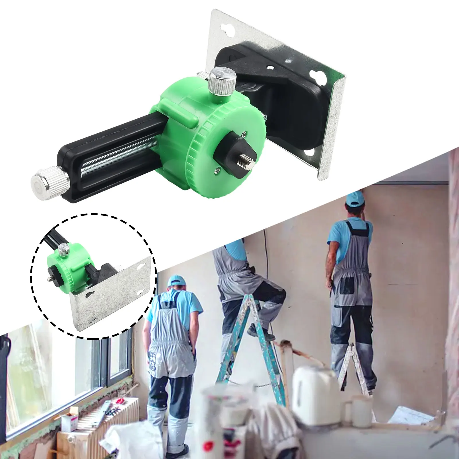 Level Bracket Wall-mounted Bracket Set 360° Rotatable Base 1/4 Inch Thread Lase Level Holder Adjustable Distance