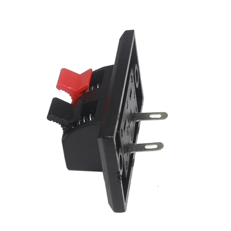【10-5PCS】2 Positions Connector Terminal Push in Jack Spring Load Audio Speaker Terminals
