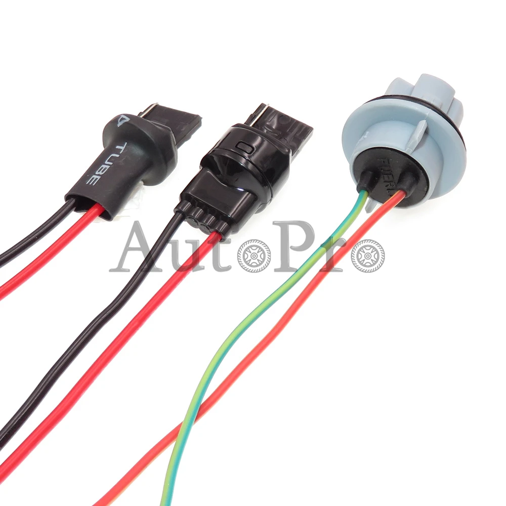 1 Set 2 Hole Car Cable Socket T20 W21W 7440 AC Assembly Auto Wiring Terminal Plug Automobile Wire Connector