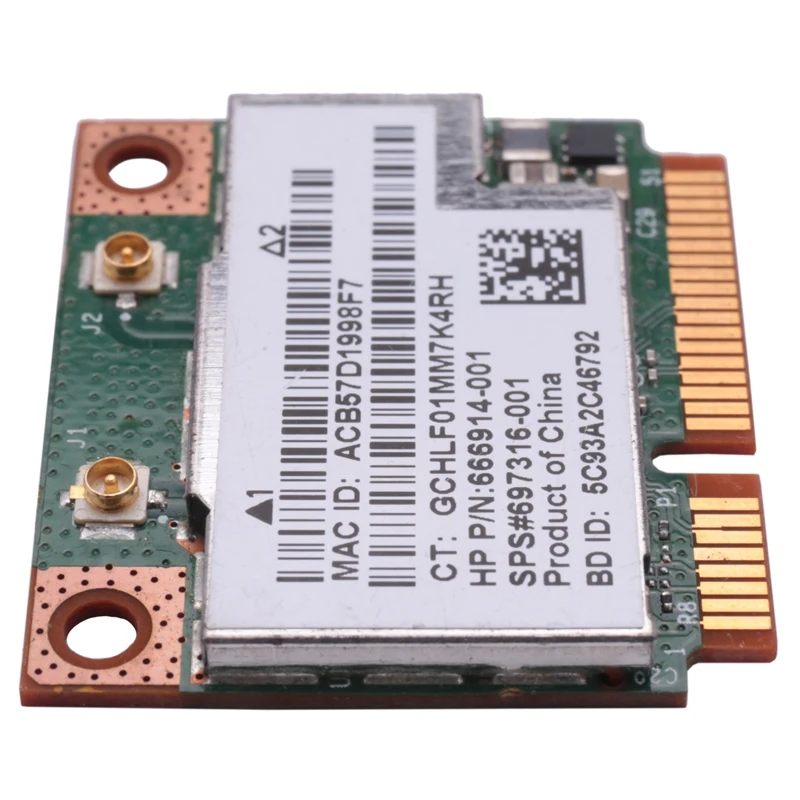 Bcm943228hmb 802.11a/b/g/n, 300mbps, wi-fi, placa sem fio, bluetooth 4.0, meia mini pci-e, wlan 2.4ghz 5ghz