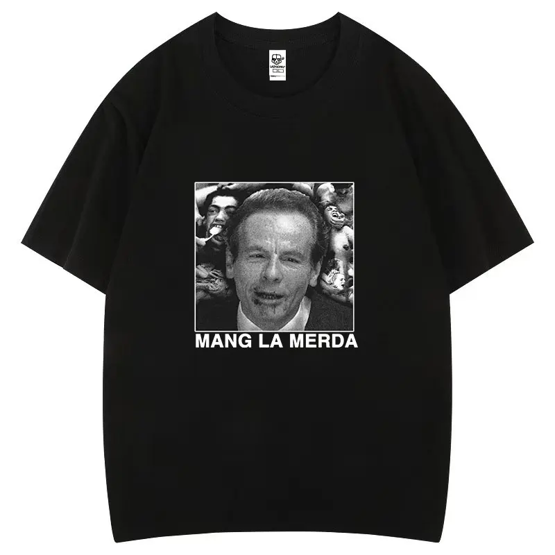 Mangia La Merda Cotton Tee Salo 120 Days of Sodom Cult Classic Film Novel Fashion Graphic T Shirts Roupas Masculinas Casual Tops