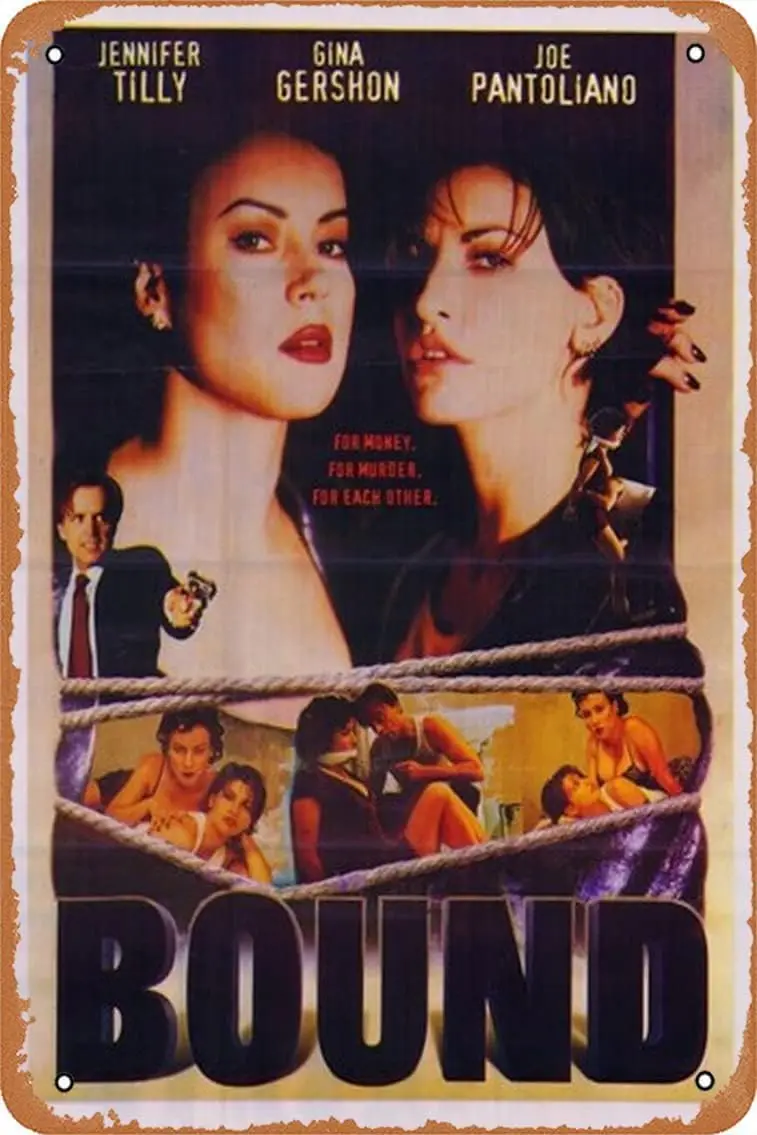 Metal Tin Sign Bound Movie Poster Wall Decor Funny for Home Kitchen Bar Pub Man Cafe Room Decoration Vintage Retro Plaque 1 sign