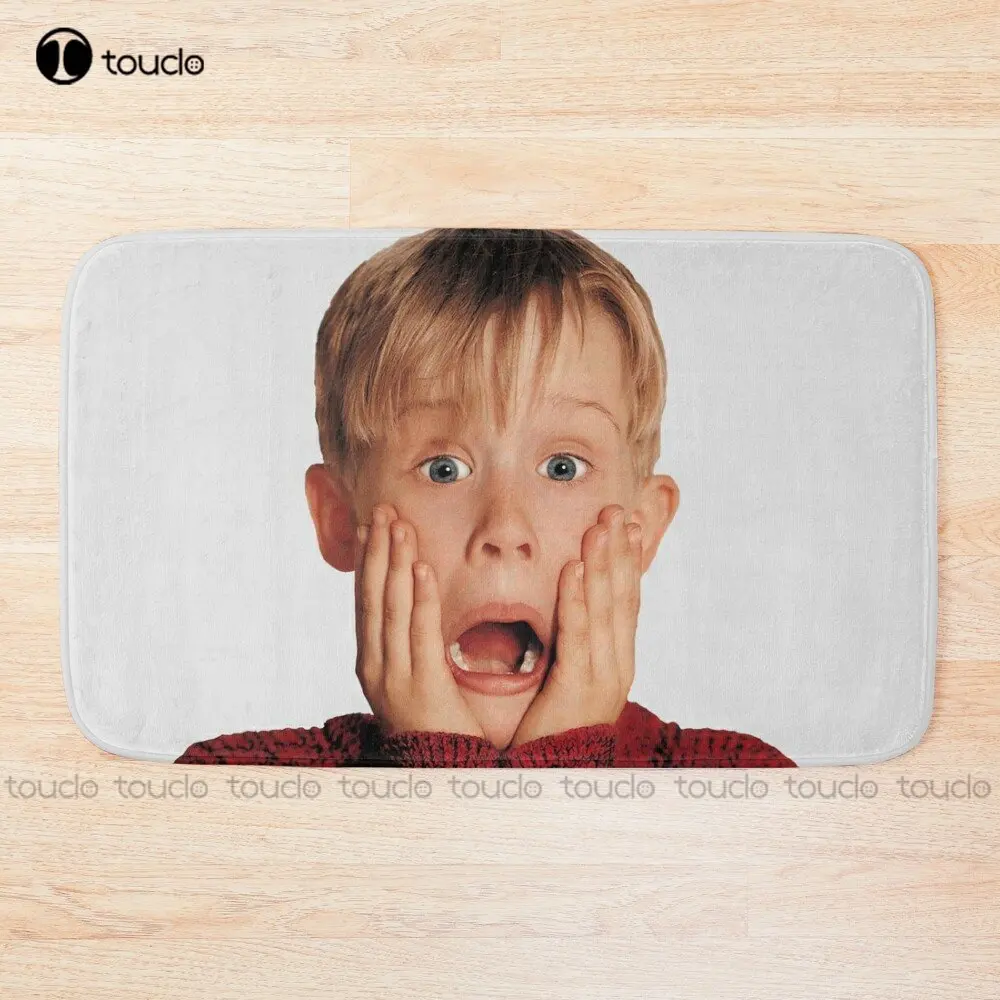 Kevin Mccallister Shocked Face Home Alone Bath Mat Hotel Bathroom Rugs Mat