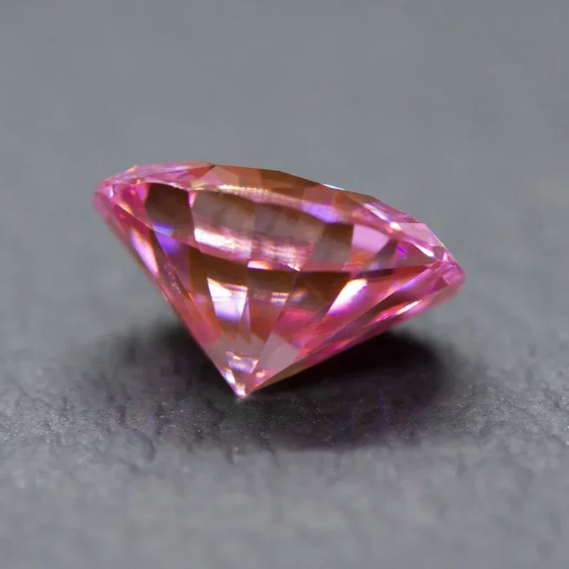 Moissanite Stone Oval Cut Sakura Color Extremely Shiny Quality DIY  Advanced Charms Jewelry Rings Earrings Making certificate