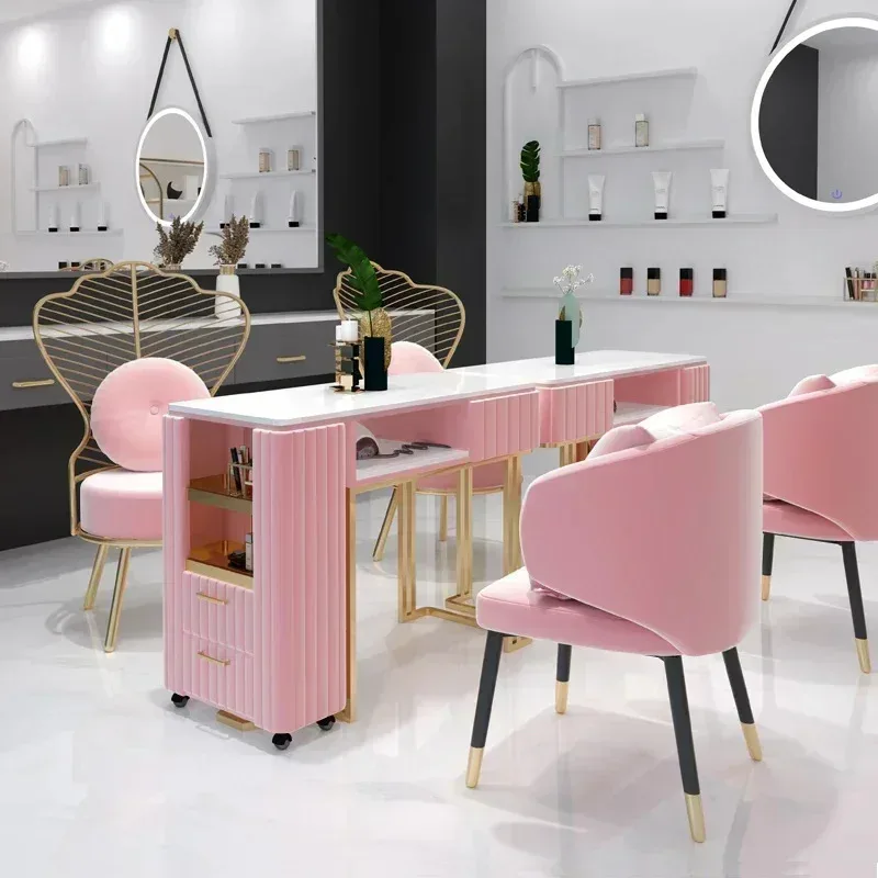 Dinner Lounge Pink Dining Chairs Luxury Occasional Living Room Dining Chairs Home Relaxing Makeup Sedie Home Furniture HY50DC