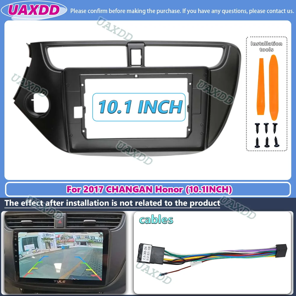 

10.1 Inch 2Din Car Radio Fascias For CHANGAN CHANA HONOR Multimedia Frame Video Player Navigation DVD Panel Trim Android adapter