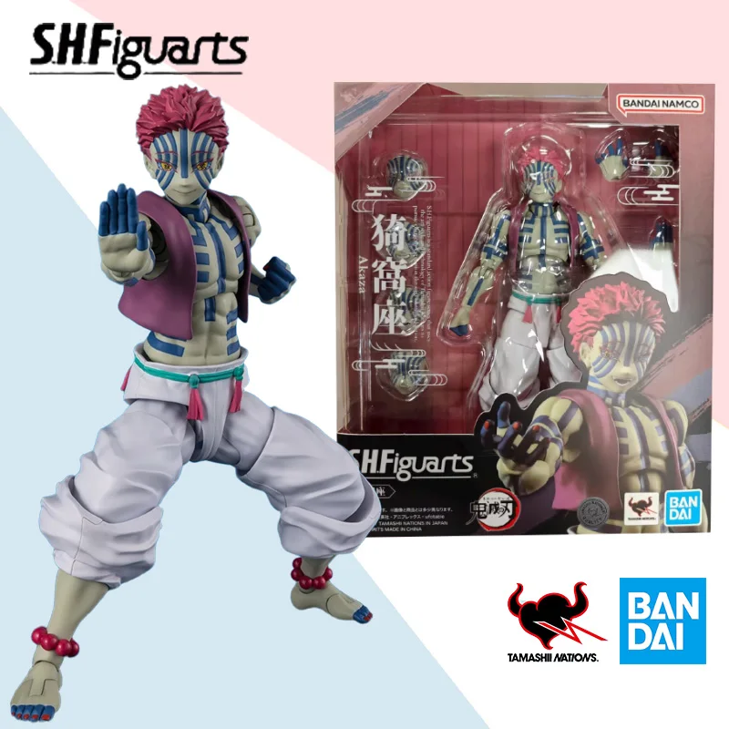 Bandai Demon Slayer Blade series AKAZA SHF anime action figure finished model ornaments collection gift toys