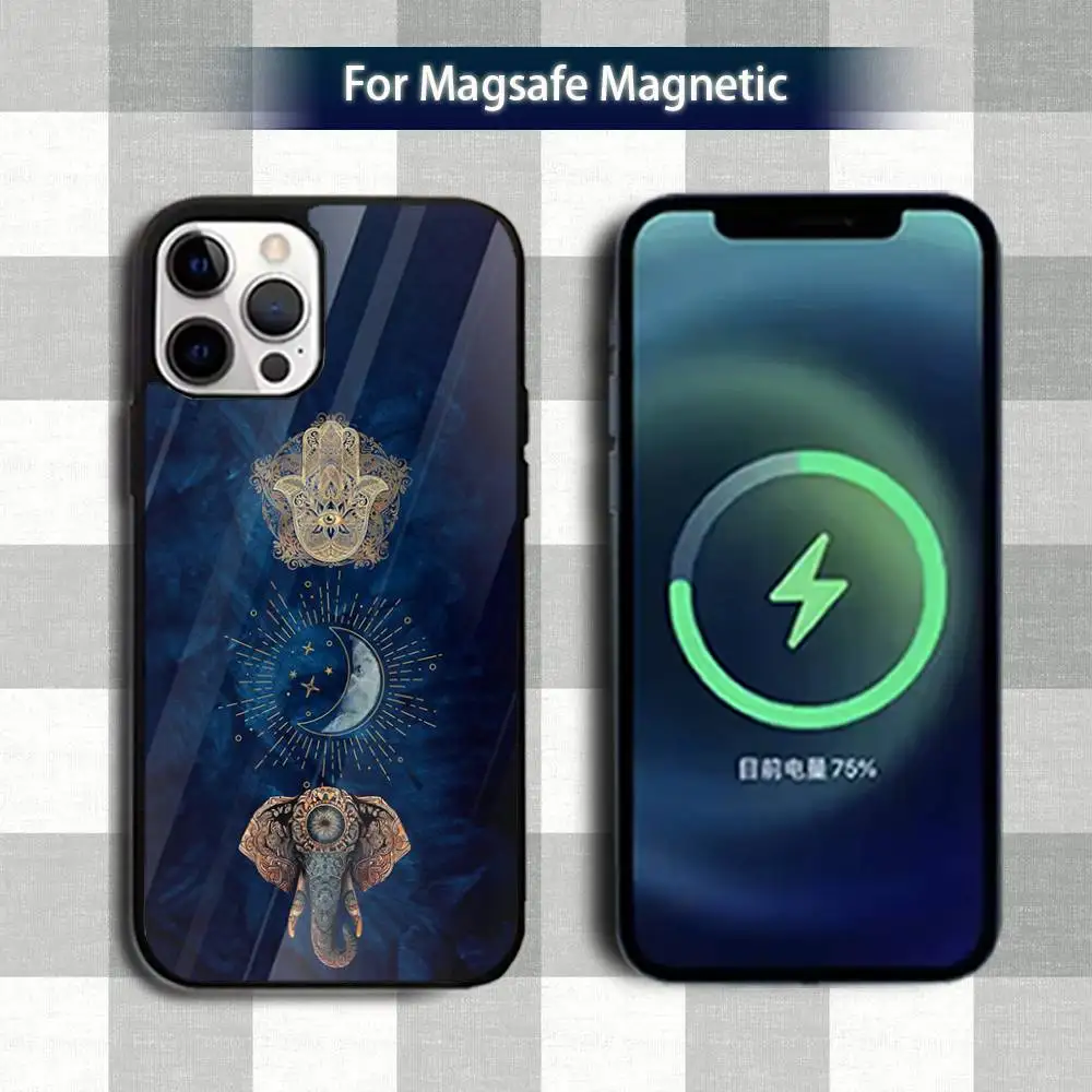 حافظة هاتف ضخمة على شكل فيل على شكل حرف A لهاتف آيفون 13,12,15,17,11,16,14,Pro,Max,Plus,Mini,Magsafe,حافظة شحن لاسلكية مغناطيسية #2