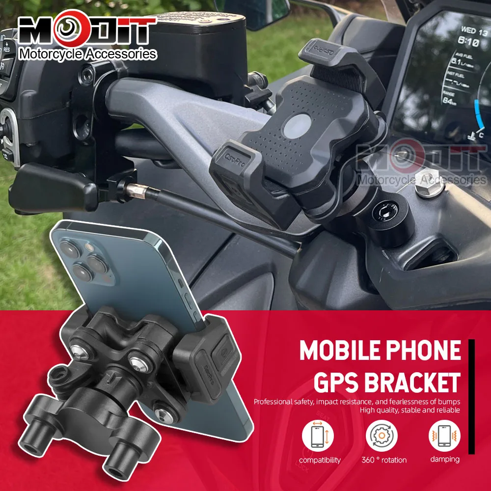 For Yamaha TMAX 560 T-MAX 560 2022 2023 2024 2025 2026 Motorcycle Handlebar GPS Phone Holder  360°Rotating  Navigation Bracket