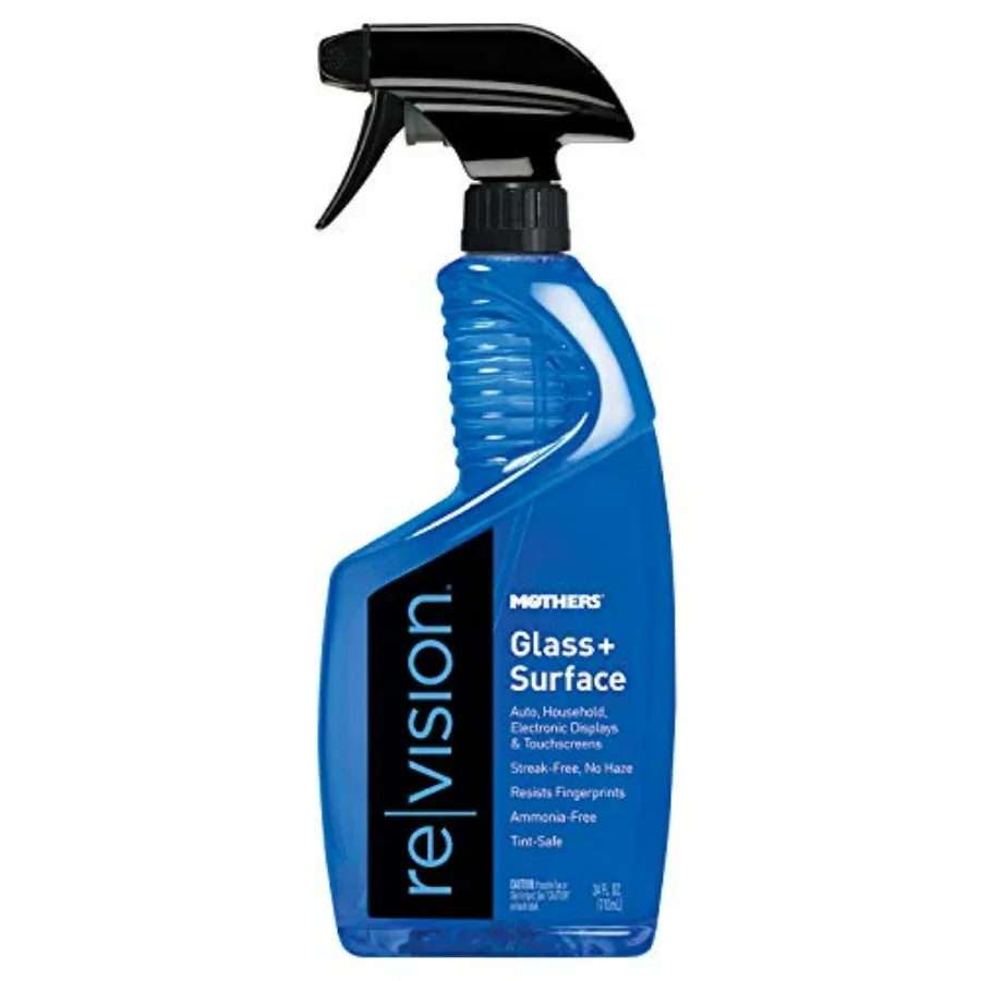 

06624-6 reVision Glass+Surface Cleaner, 24 унции, упаковка из 6 штук, для окон, зеркал, нержавеющей стали, прозрачный, без разводов, с блеском