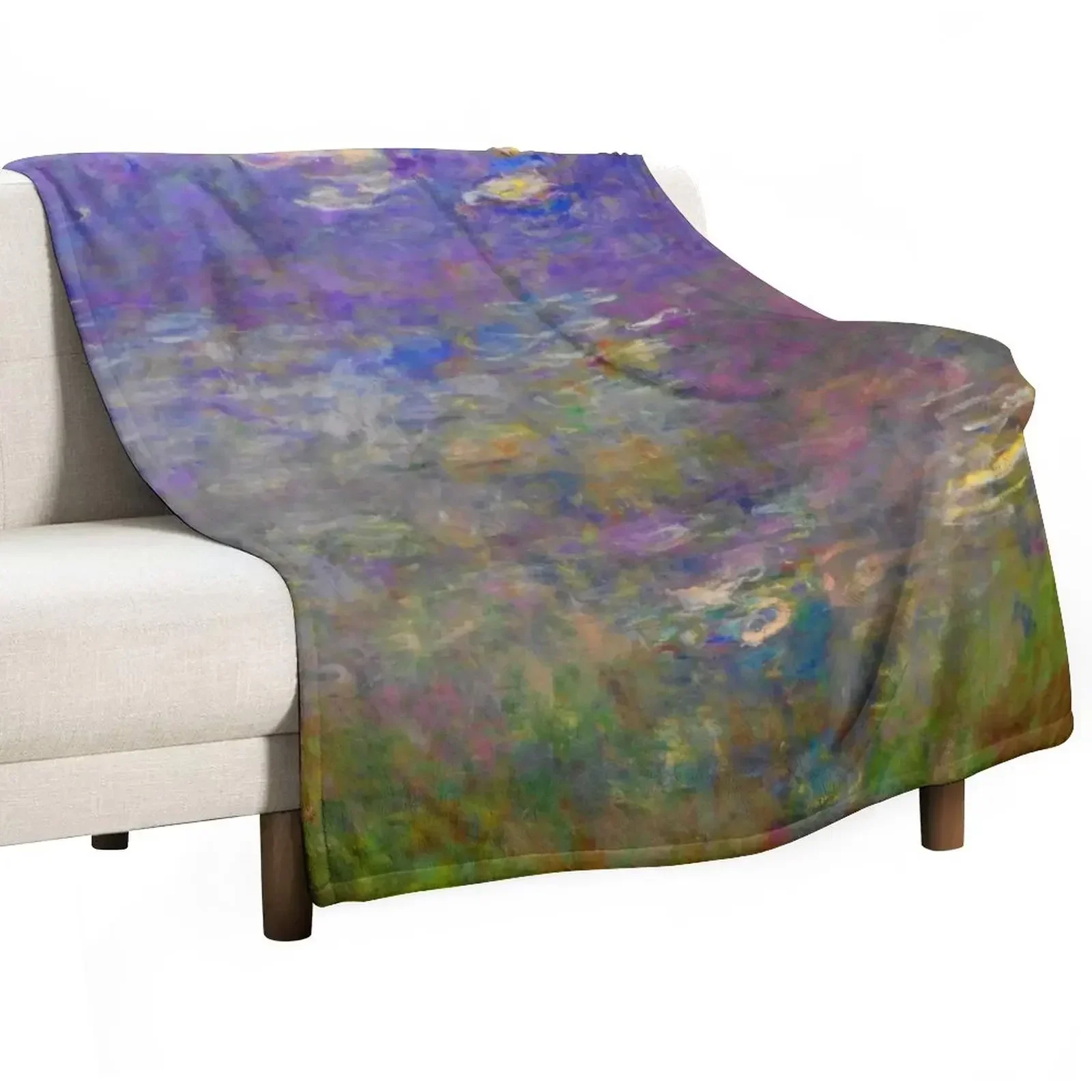 

Water Lilies Claude Monet Fine Art Throw Blanket Comforter Retros Blankets