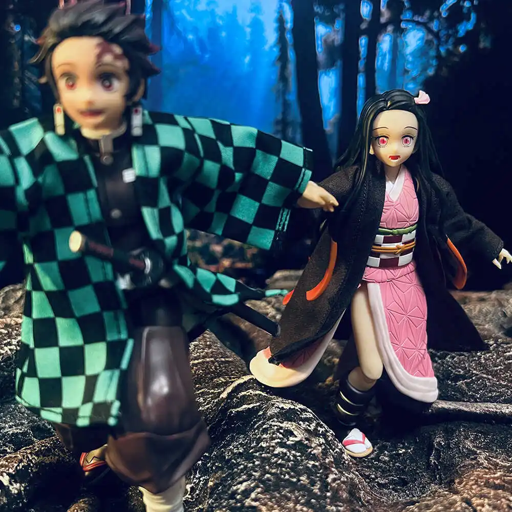 1/12 Kamado Tanjirou Vlam Plaid Windjack Tomioka Giyuu Uitloop Bijpassende Kleur Speelgoed Accessoire Voor Shf Anime Demon Slayer Doek