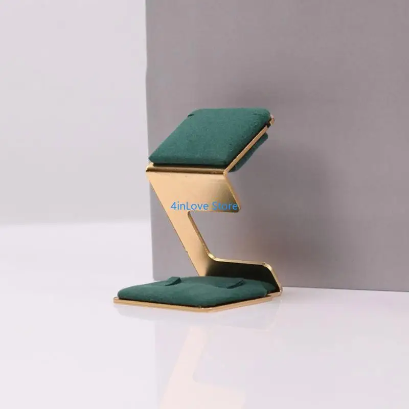 T4MD Versatile Alloy Display Stand Z Type Retail Jewelry Showcase Stand Jewellery Rack Holder Multi Tiered Ornament Shelf