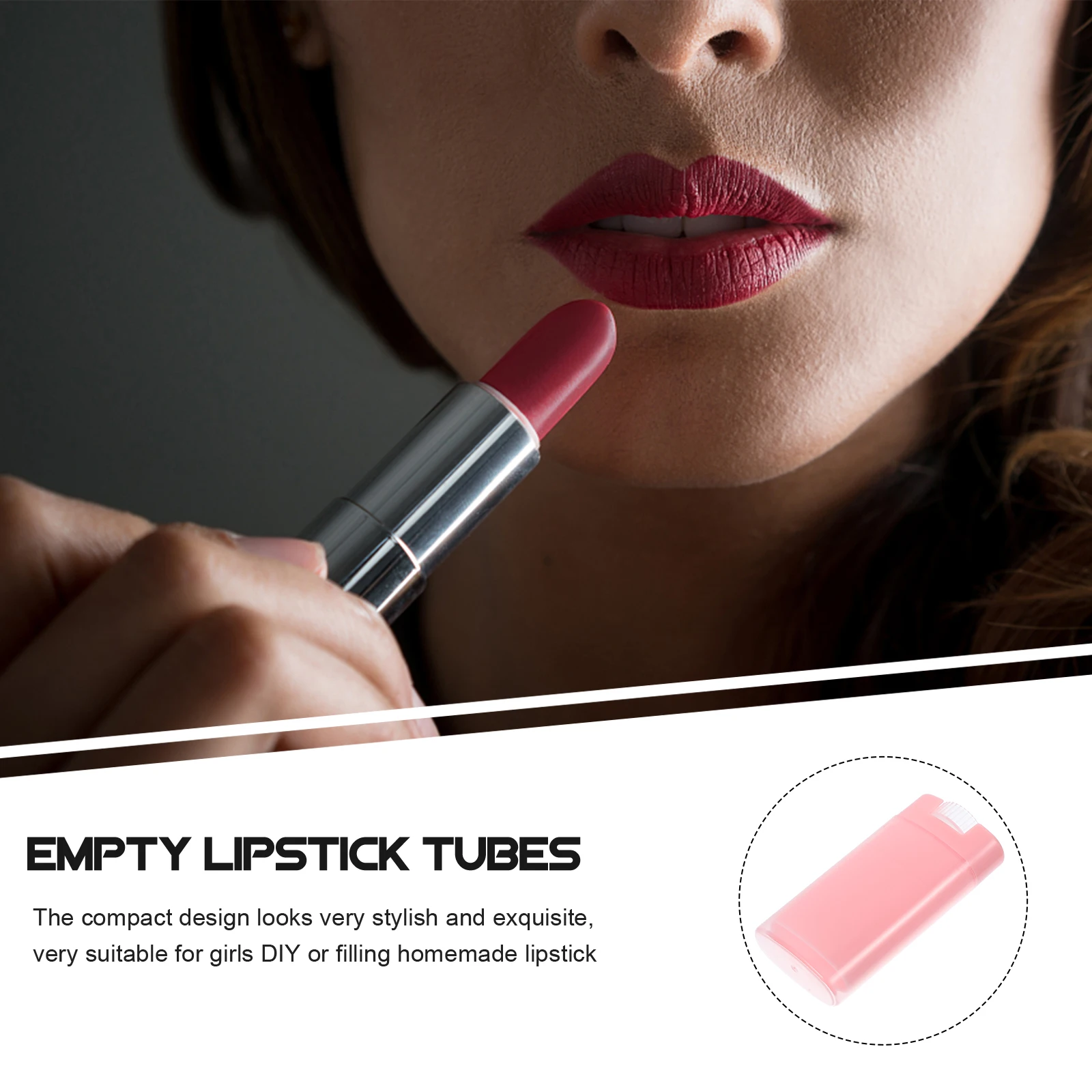 

15pcs Empty Lip Balm Tubes Refillable Lipstick Containers Portable Diy Holders Gloss Cases Homemade Storage