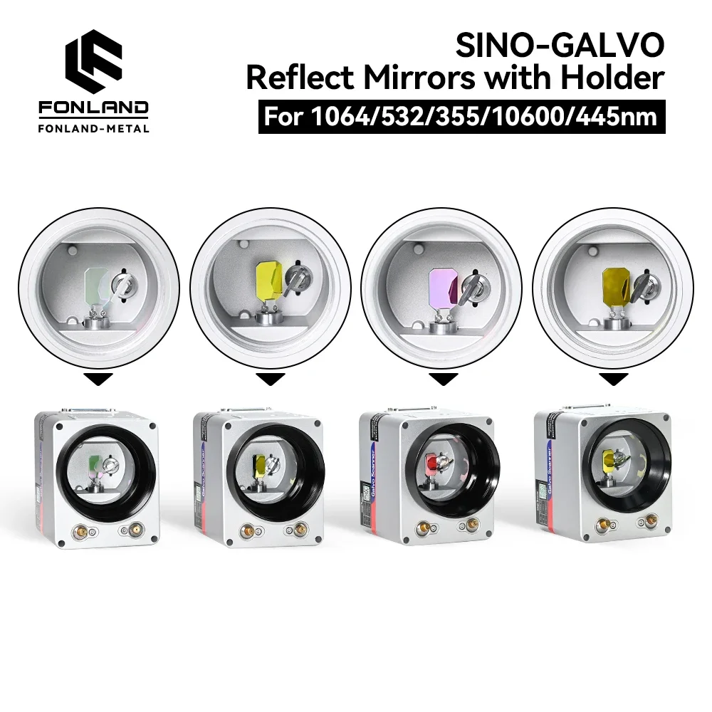 RC1001 RC7110 SG7110 Galvo Scanner X Y Axis Reflector Mirrors & Holder For 1064nm 10600nm 355nm 532nm 450nm Laser Spare Parts