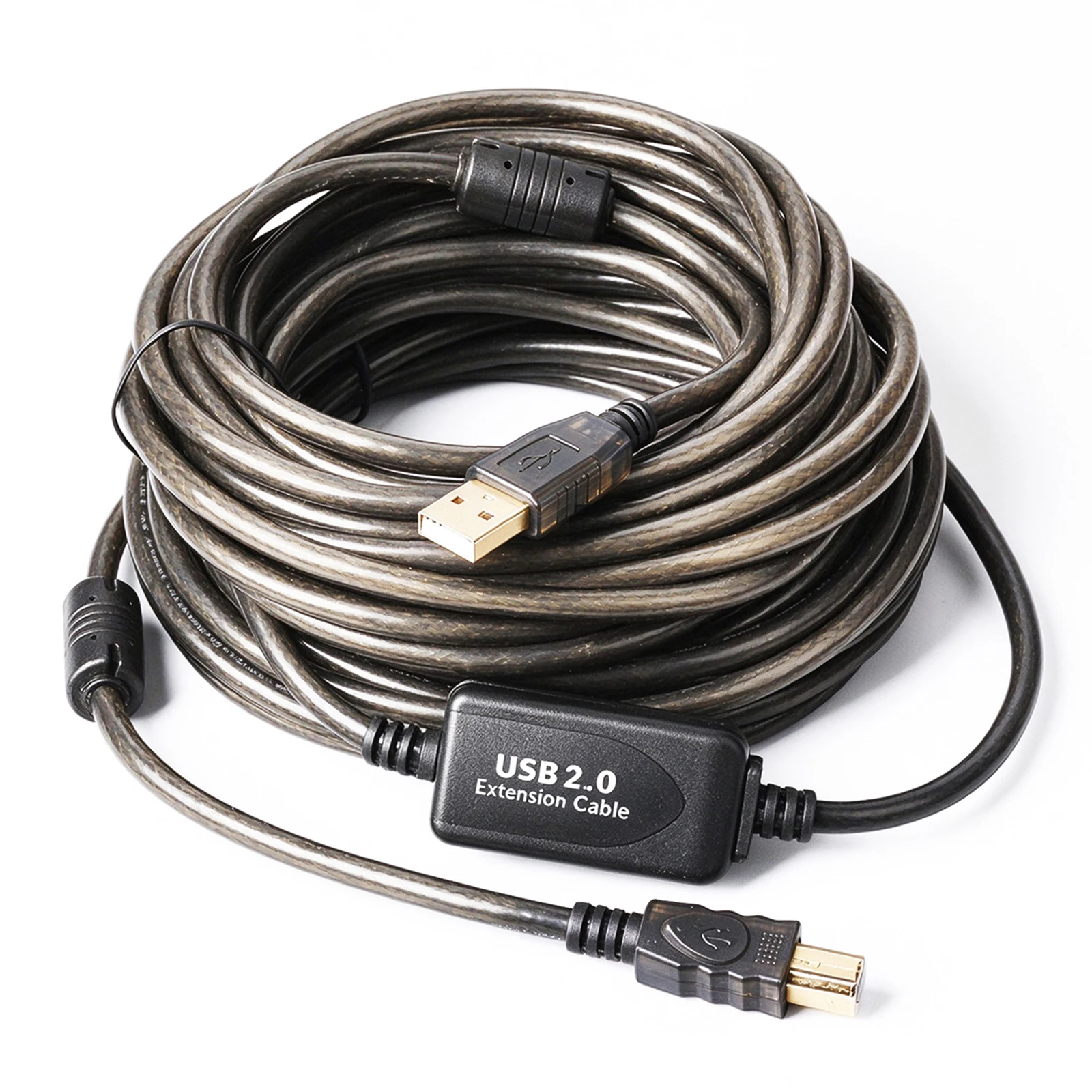 Szybki przedłużacz USB 2.0 o długości 5M 10M 12M 15M 20M 25M 30M Kabel USB B do transmisji danych Skaner drukarki z kablem wzmacniacza sygnału — zdjęcie produktu 2