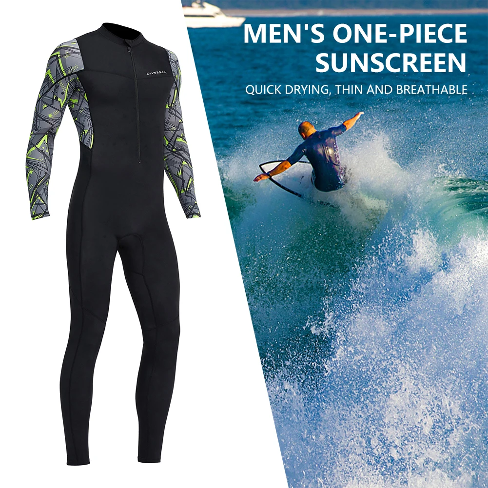 Men Wetsuit Diving Suit 3mm Surf Neoprene Suit Long Sleeve Sunscreen Swimming Suit Women Wetsuits Swimming Surfing Snorkeling