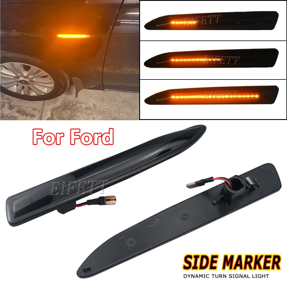 

Sequential LED Dynamic Turn Signal Side Marker Light Blinker For Ford Mondeo Mk4 Hatchback Saloon Estate (BA7) 2007-2015