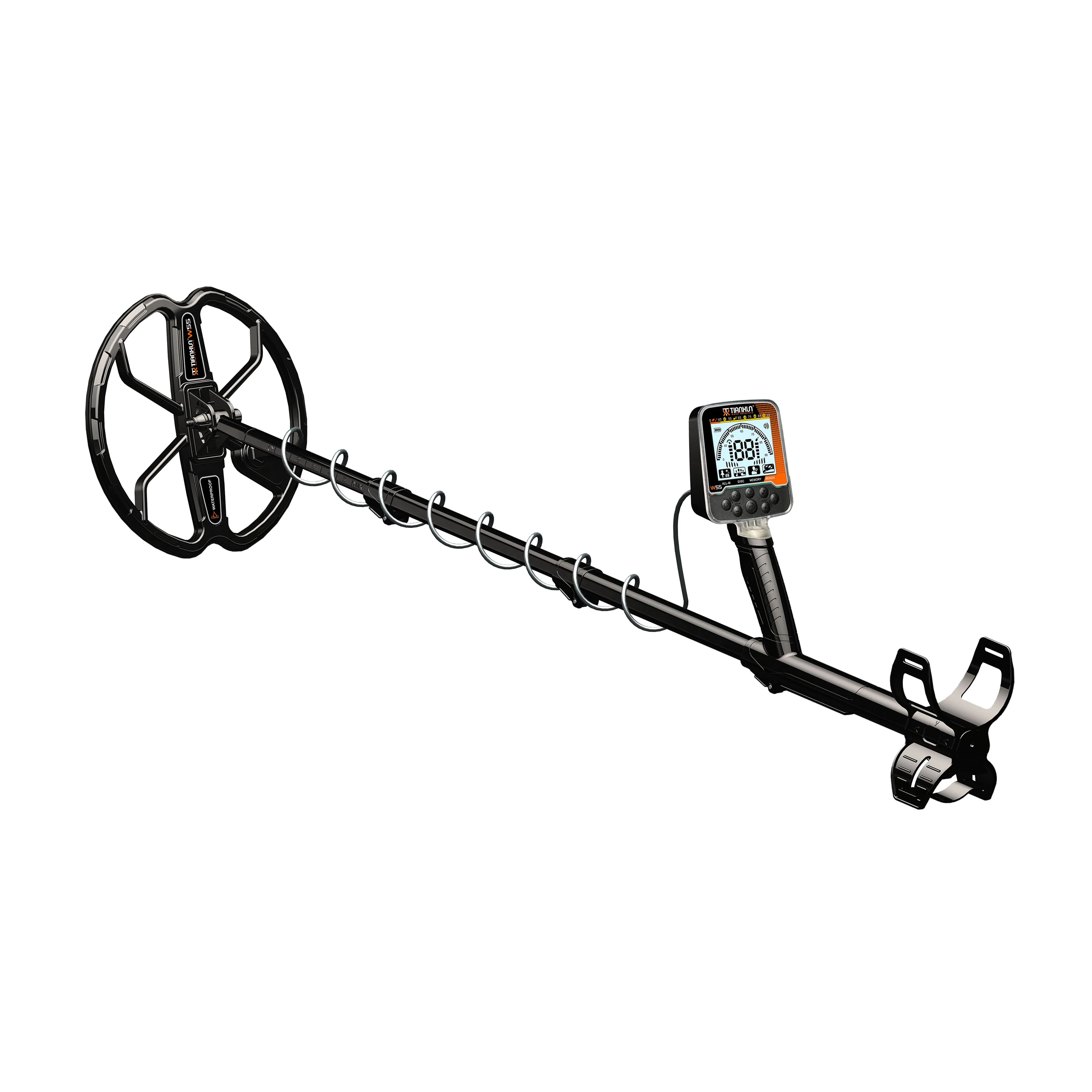 2026 NEW  W55 Long Range Metal Detector Rechargeable IP68  For Metals And  Detection