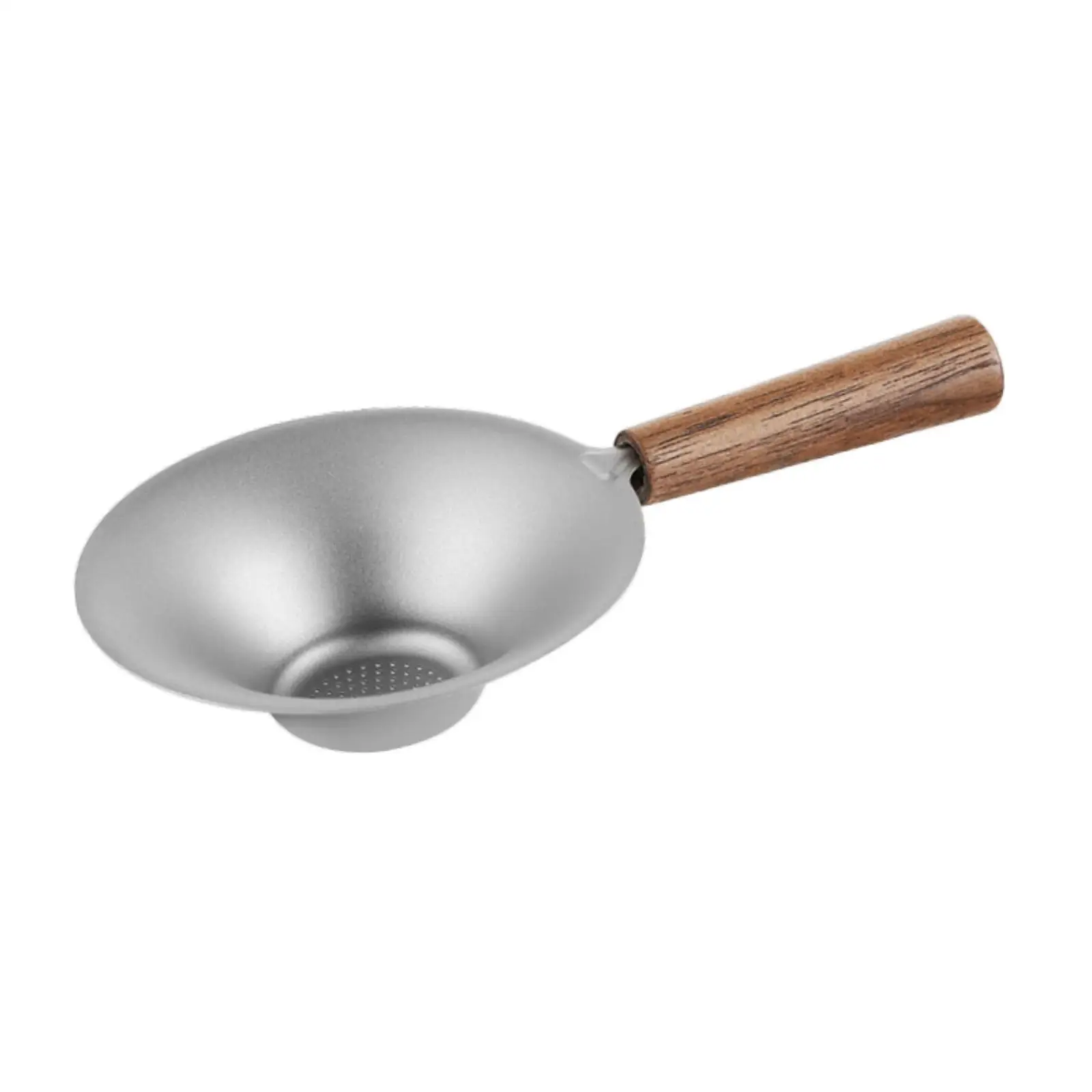 Titanium Tea Maker Portable Tea Cup with Wood Handle Multifunctional Tea Strainer 330ml for Camping Outdoor Household Restaurant