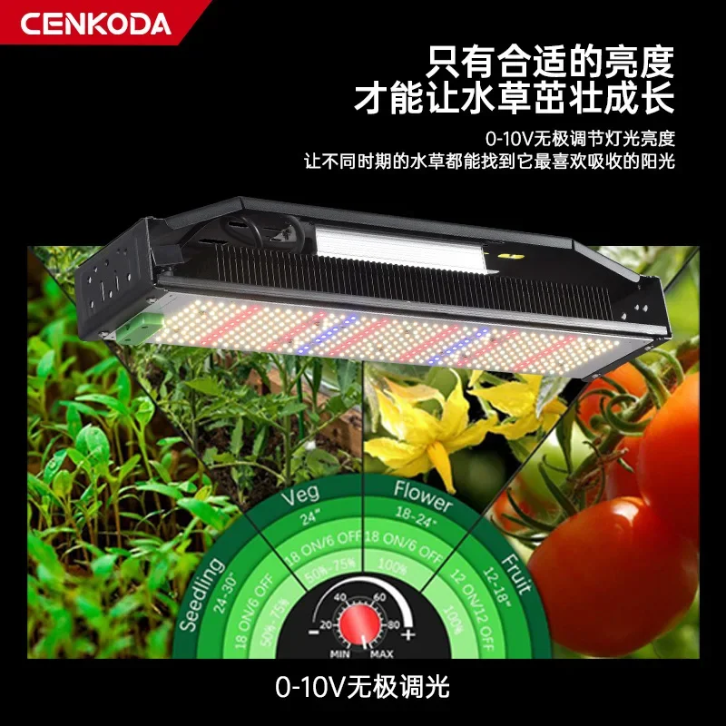 Imagem -04 - Full Spectrum Led Plant Grow Light Fin Plant Fill Light Plantio de Estufa Infinitamente Regulável 50w Venda Quente