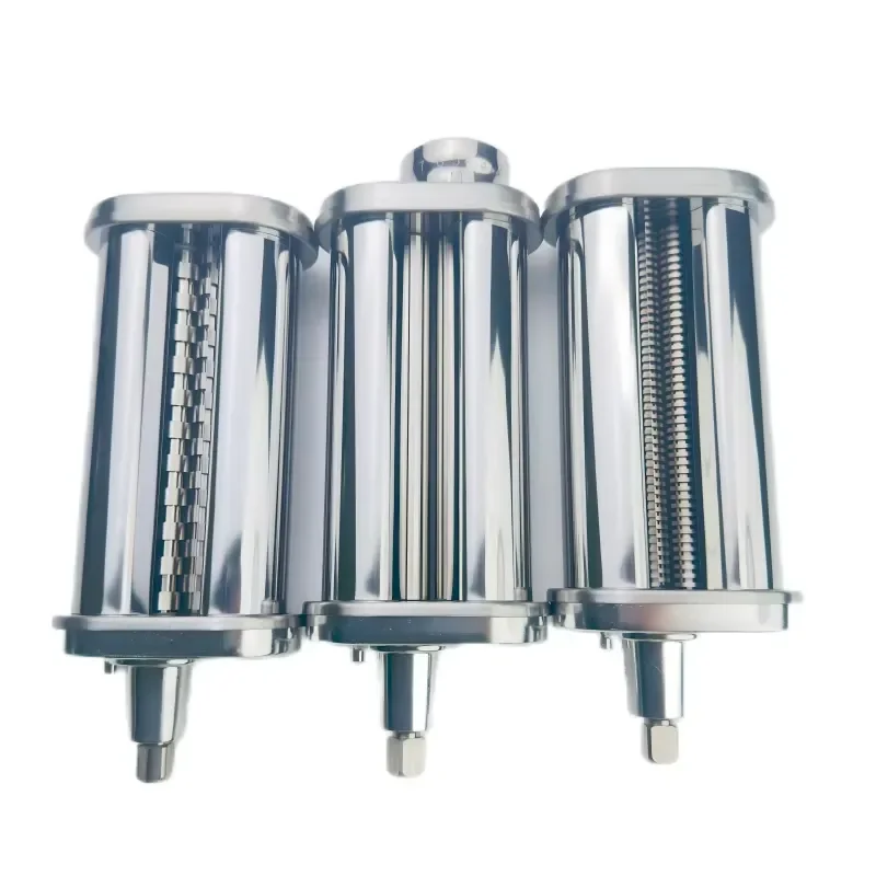 3 Piece Pasta Maker Attachment Set for Vertical Mixer Dough Roller Cutter Nudelvorsatz Per La Pasta Kitchen Accessories Tool