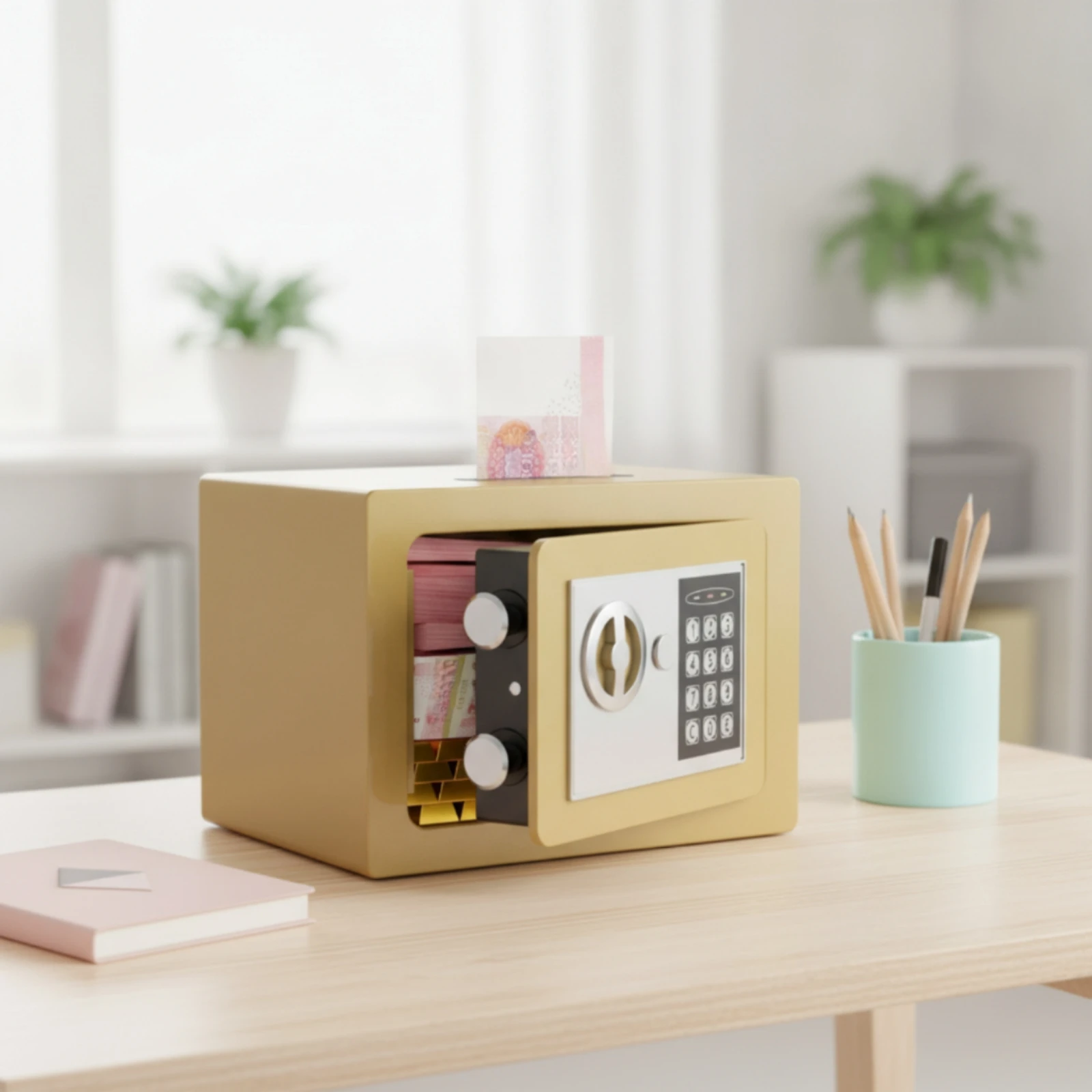 Brankas Uang dengan Slot Uang  - Safe Box Digital ulasan dan harga