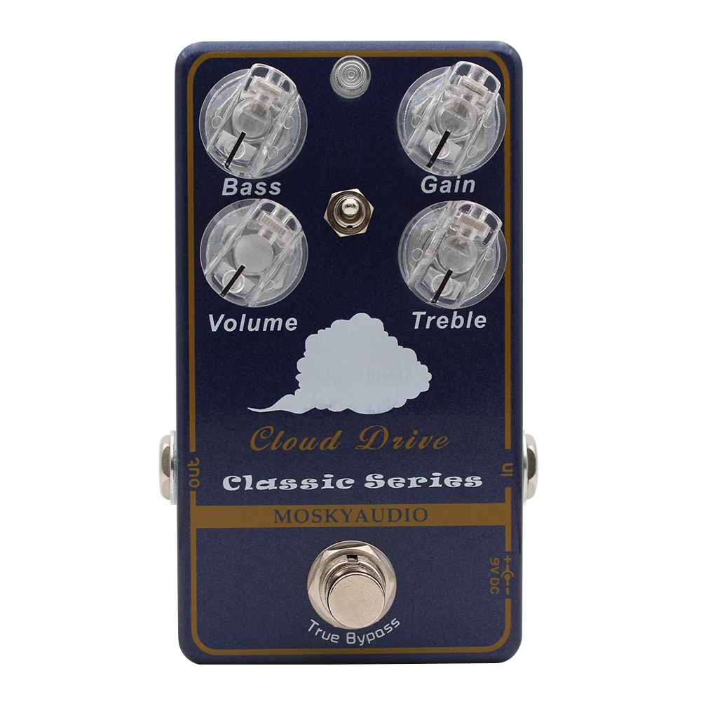 

Moskyaudio The Cloud Drive ( TMMY ) Electric Guitar Effect Pedal Fat Clean Booster And Clean Overdrive True Bypass Distortion